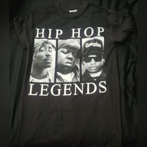 Hip Hop Lengens shirt- black/white